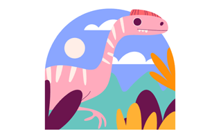 Gallimimus Sticker PNG