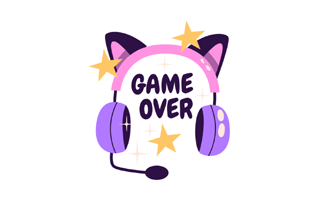 Game Over Free Sticker