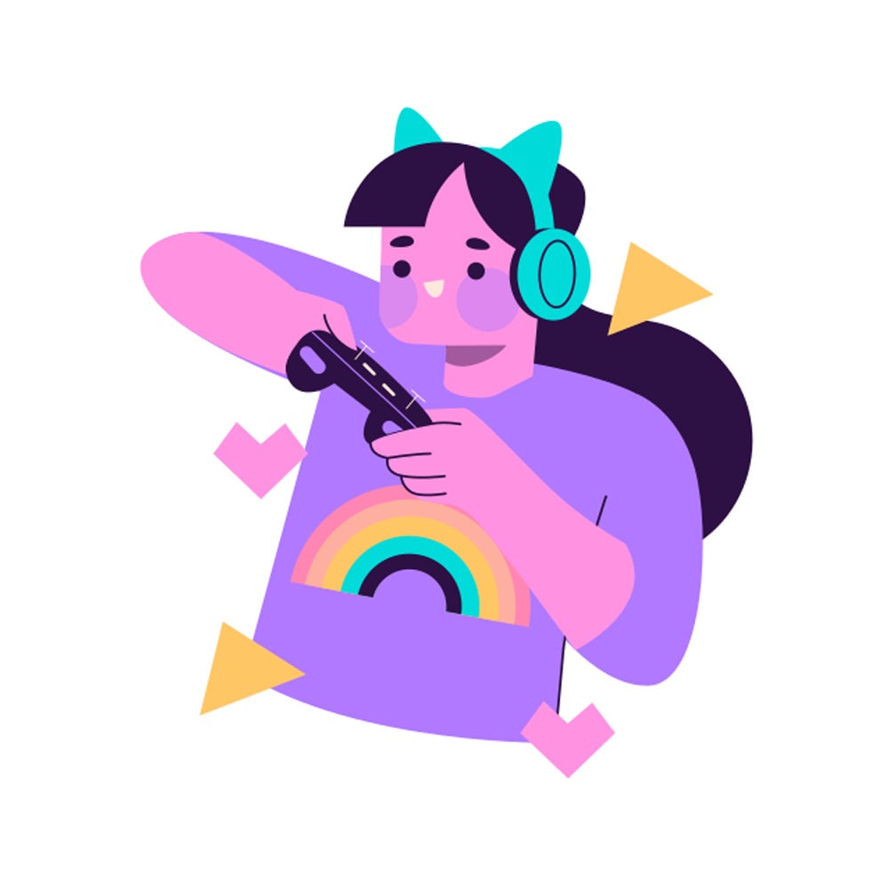 Gamer Free Sticker Transparent Image