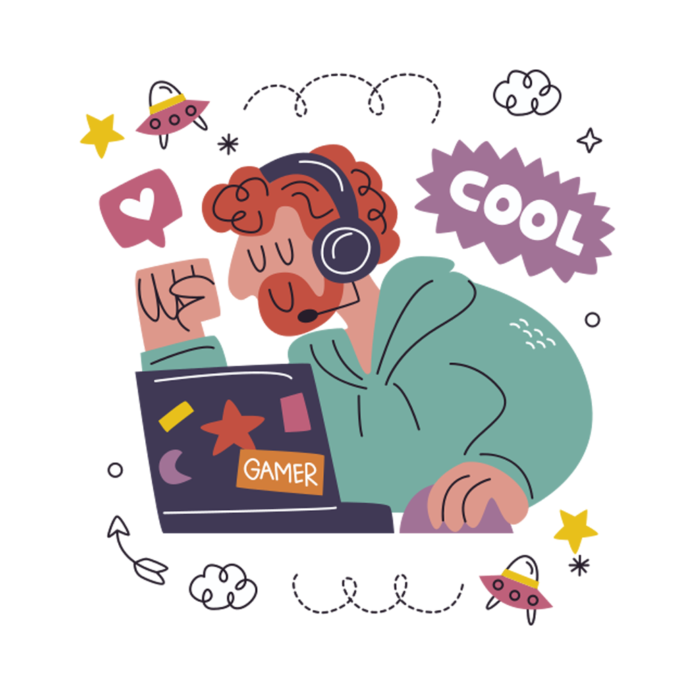 Gamer Free Sticker Transparent Photo