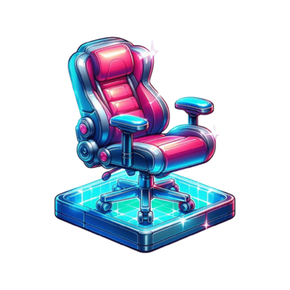 Gaming Chair Sticker Transparent Clipart