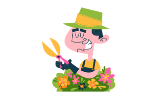 Gardener Sticker PNG