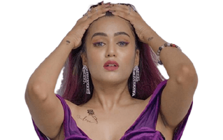 Garima Chaurasia in Purple Dress PNG