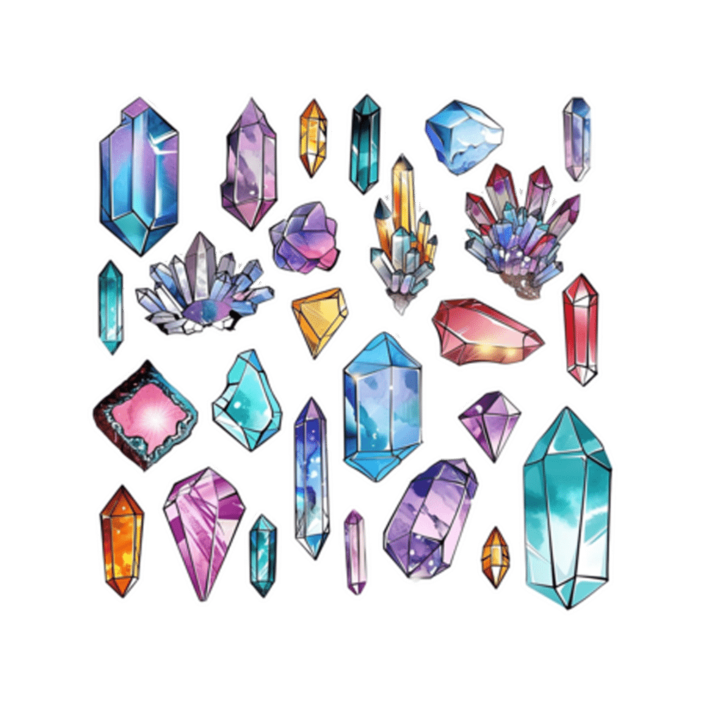 Gemstones Free Sticker Transparent Clipart