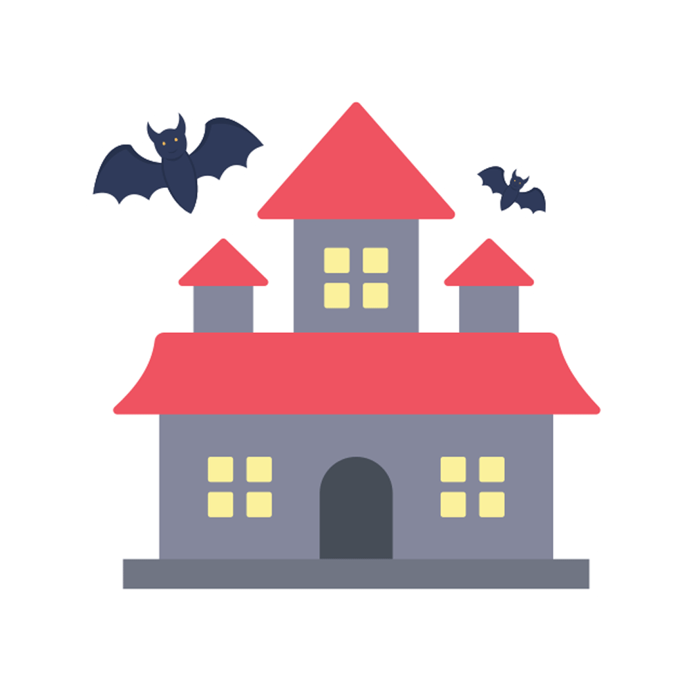 Ghost Castle Free Sticker Transparent Picture