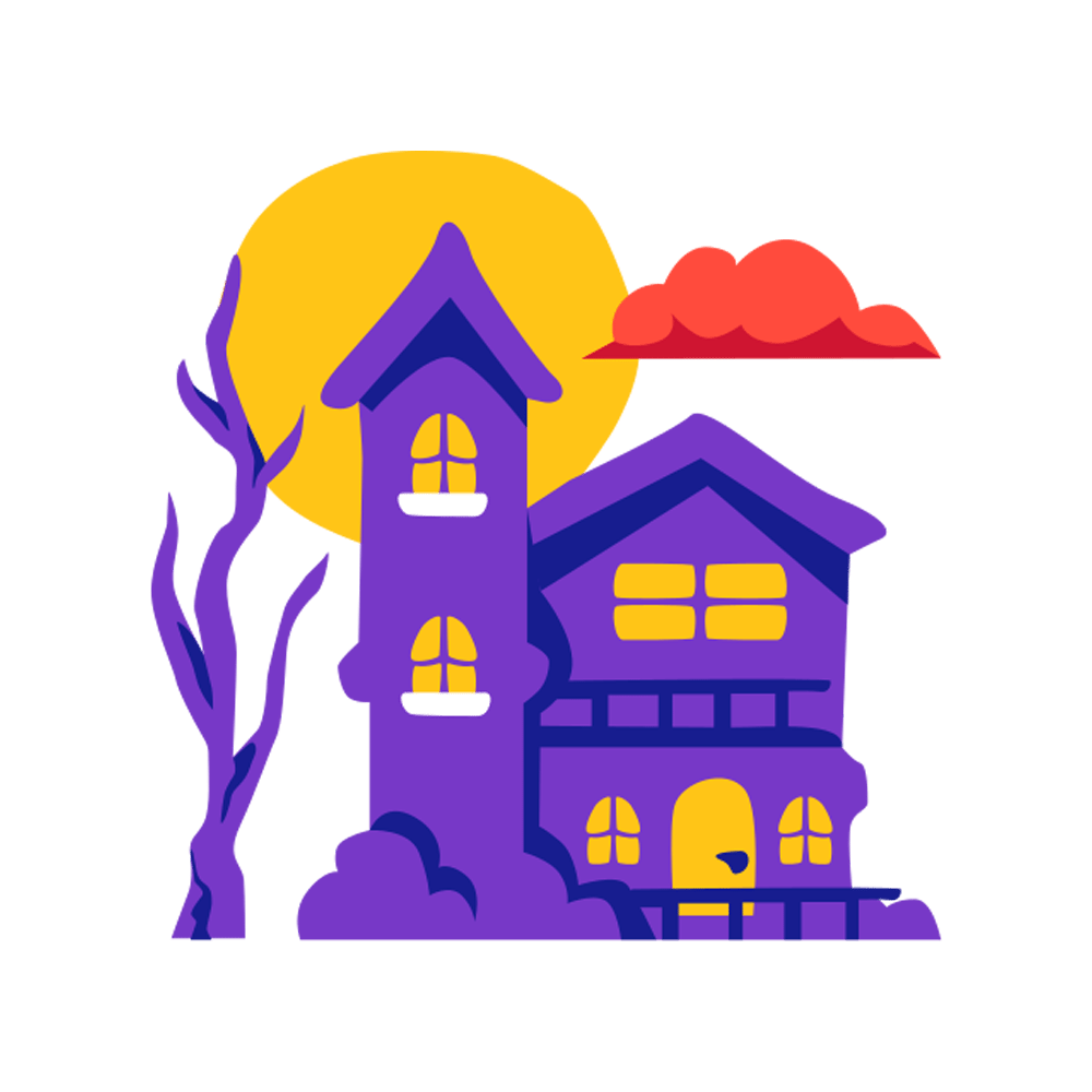 Ghost Castle Free Sticker Transparent Gallery