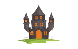 Ghost Castle Free Sticker PNG