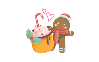 Gingerbread Man Free Sticker PNG