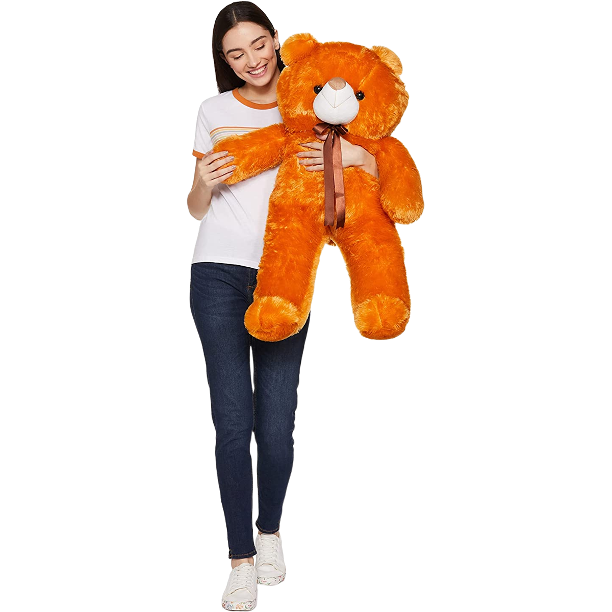 Girl with Teddy Bear Transparent Picture