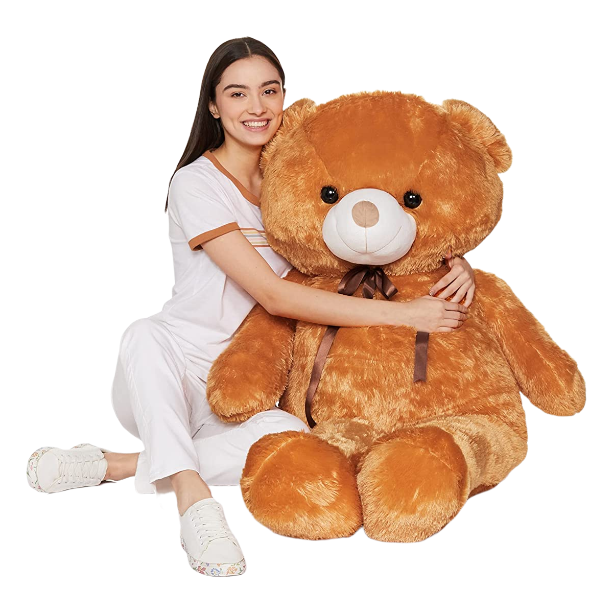 Girl with Teddy Bear Transparent Snapshot