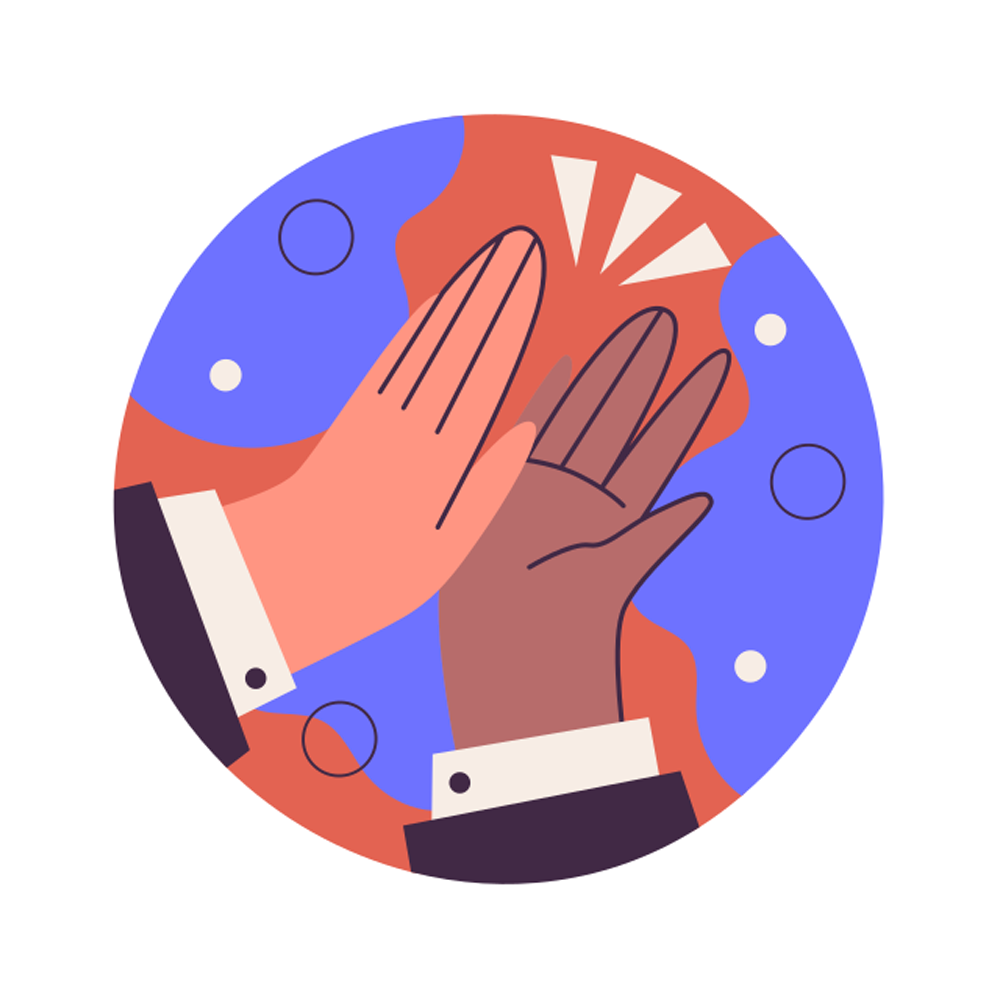 Give Me Five Free Sticker Transparent Picture