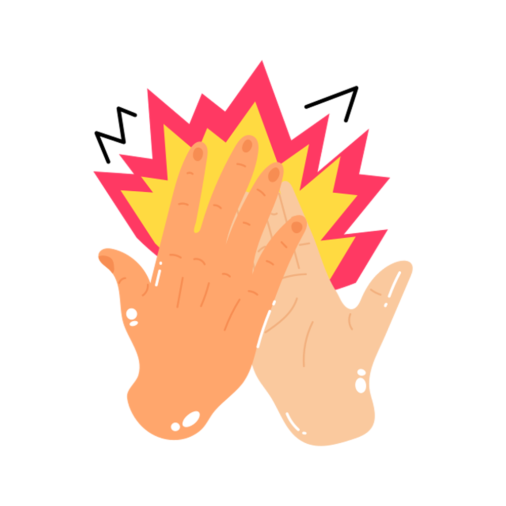 Give Me Five Sticker Transparent Image