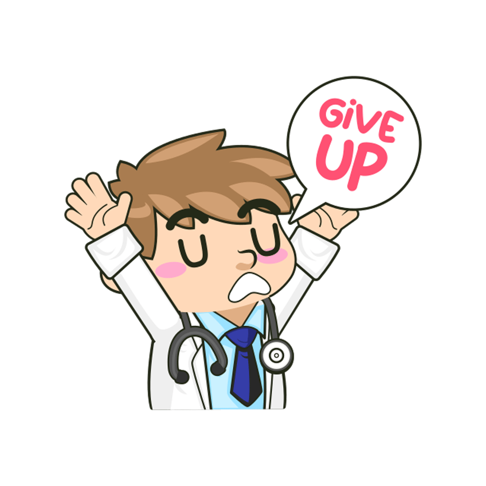 Give Up Free Sticker Transparent Photo