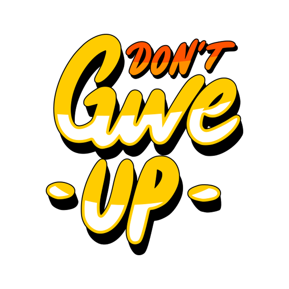 Give Up Free Sticker Transparent Picture