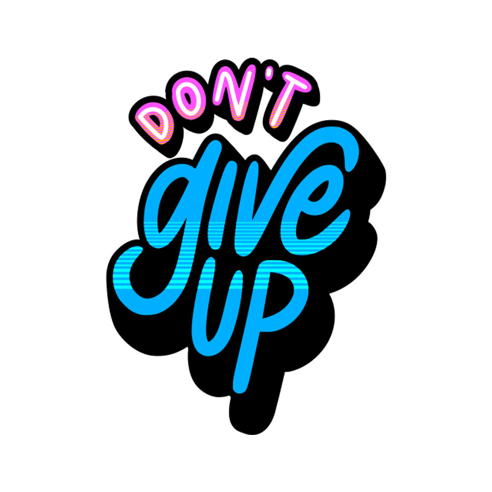 Give Up Free Sticker Transparent Clipart