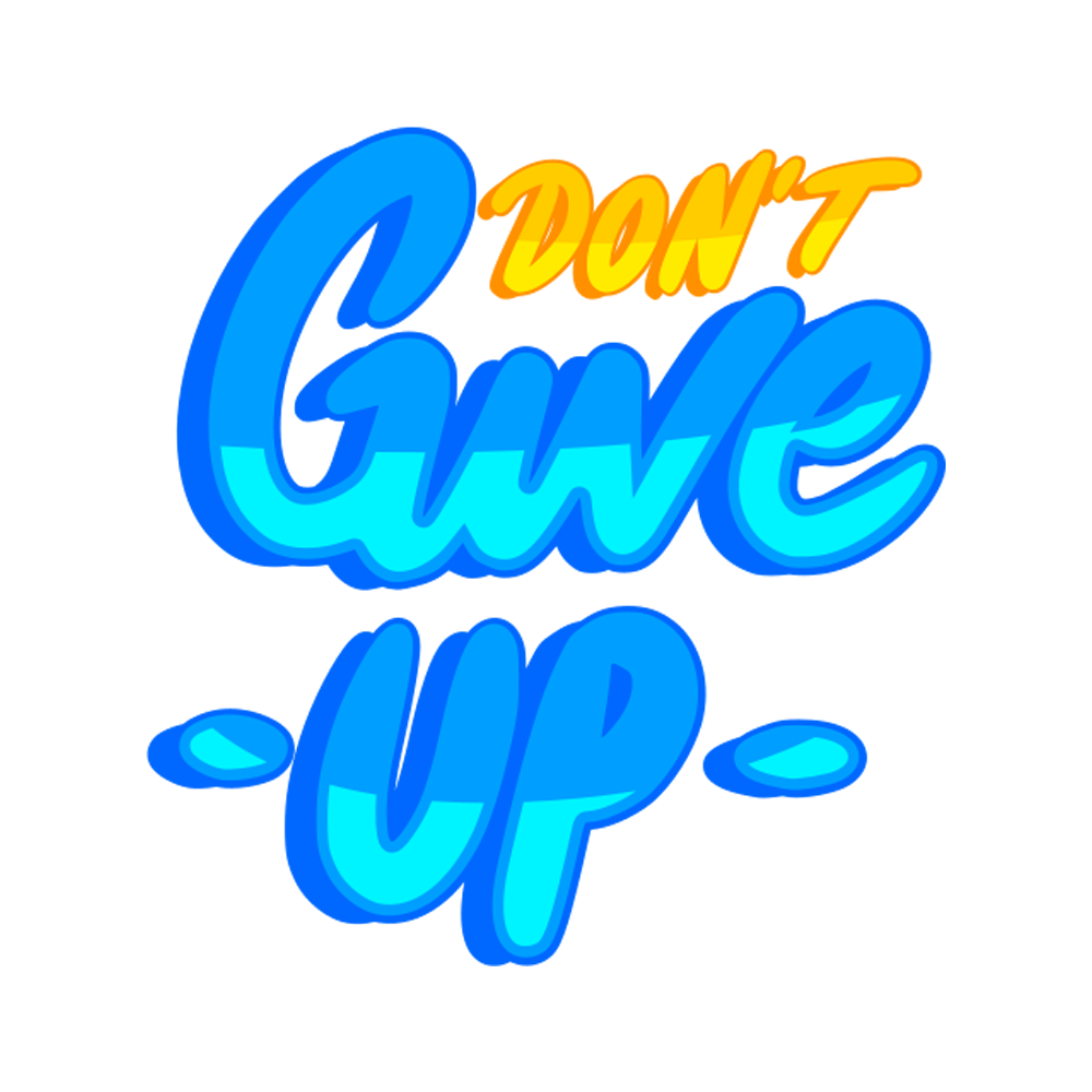 Give Up Free Sticker Transparent Gallery