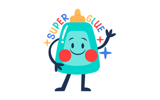 Gglue Free Sticker PNG