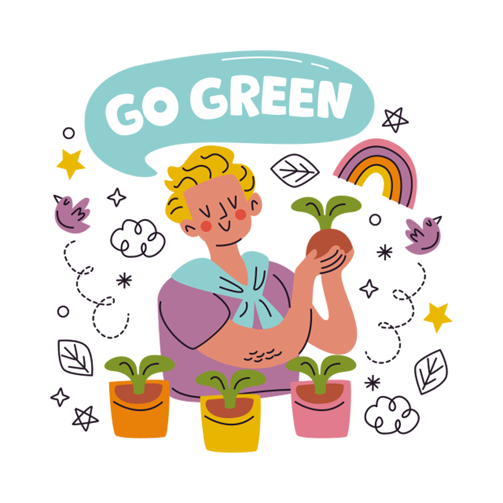 Go Green Free Sticker Transparent Photo