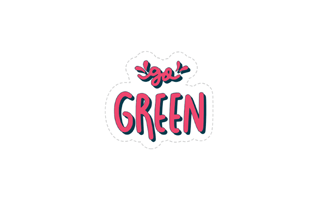 Go Green Free Sticker PNG