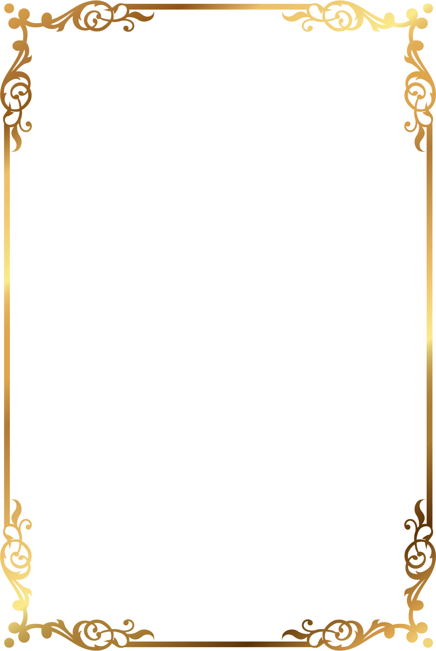 Golden Frame PNG Images (Transparent HD Photo Clipart)