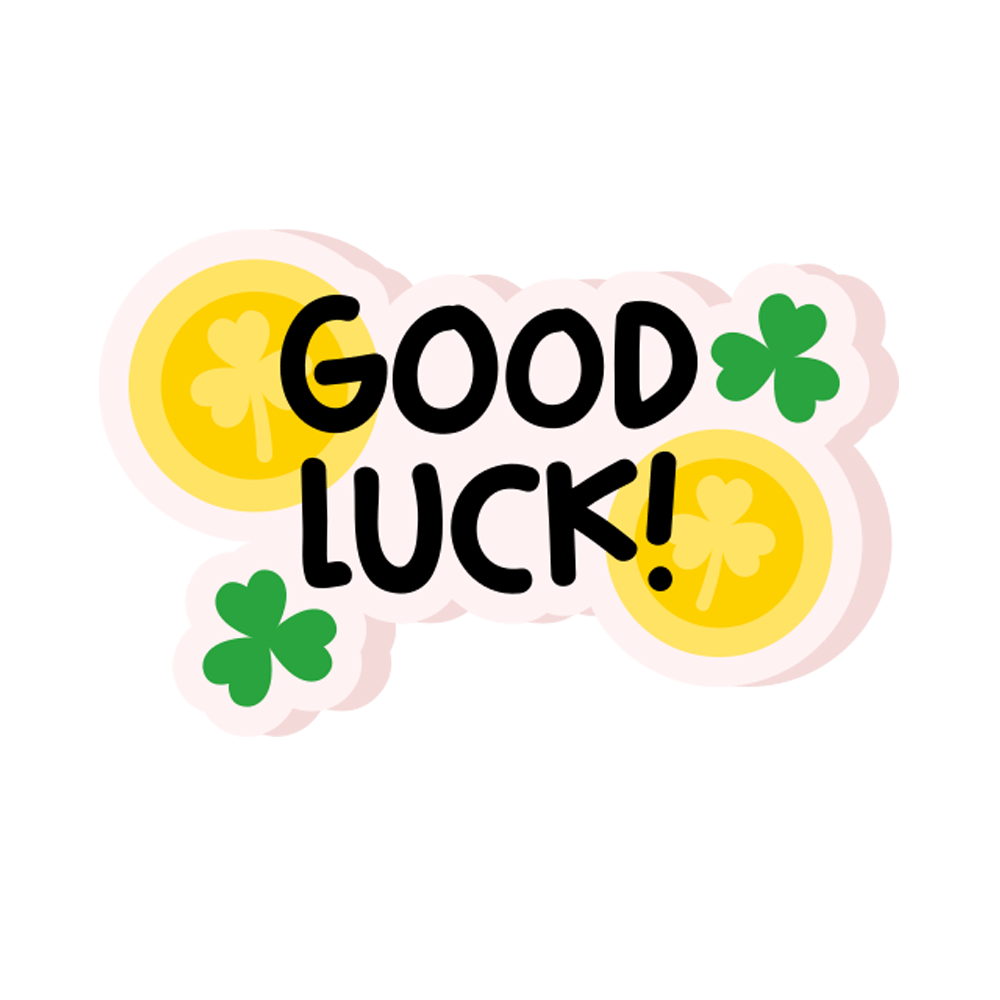 Good Luck Free Sticker Transparent Image