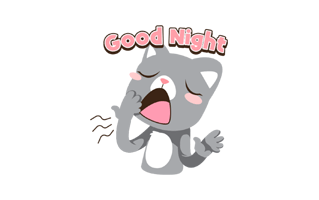 Good Night Free Sticker PNG