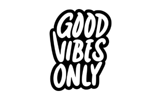 Good Vibes Only Free Sticker PNG