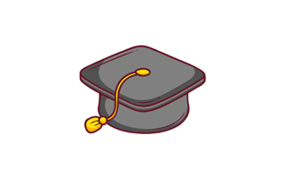 Graduate Hat Free Sticker PNG