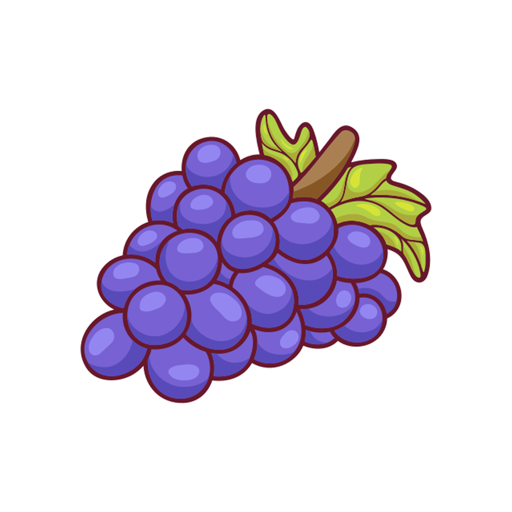 Grape Free Sticker Transparent Image