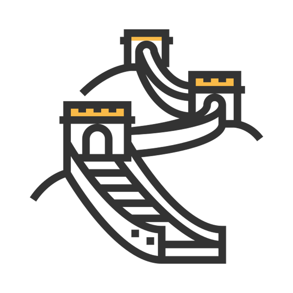 Great Wall Of China Free Sticker Transparent Clipart
