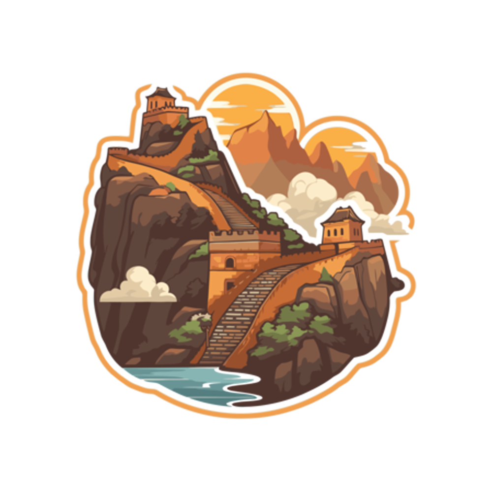 Great Wall Of China Sticker Transparent Image