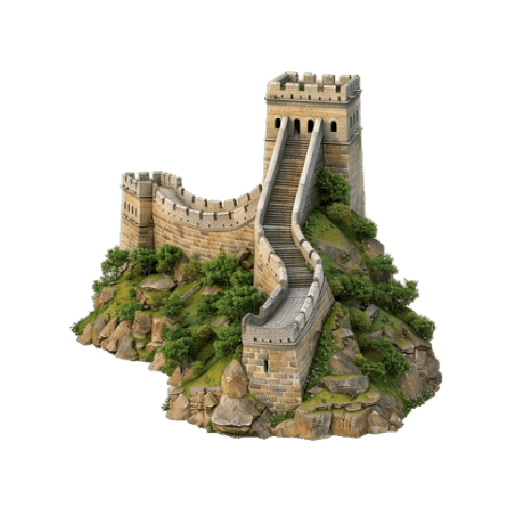 Great Wall Of China Sticker Transparent Picture