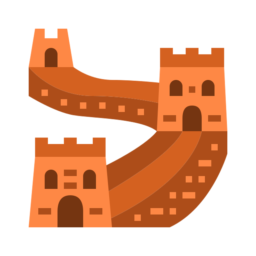 Great Wall Of China Sticker Transparent Clipart
