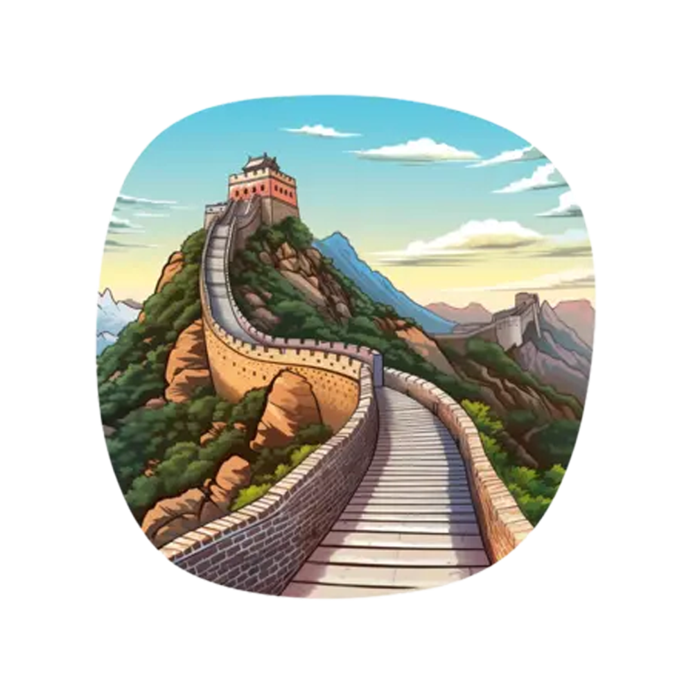 Great Wall Of China Sticker Transparent Gallery