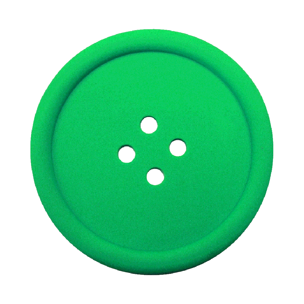 Green Clothes Button Transparent Picture