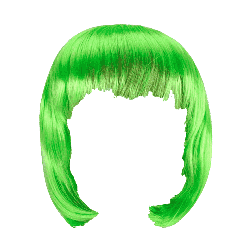 Green Hair Transparent Clipart