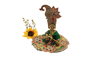 Green Laddu Gopal Dress PNG