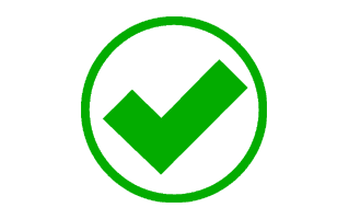 Green Tick Round