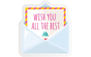 Greeting Card Sticker PNG