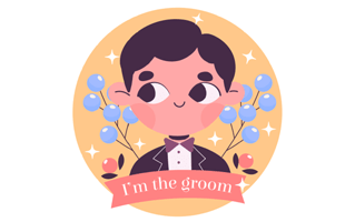 Groom Free Sticker PNG
