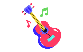 Guitar Sticker PNG