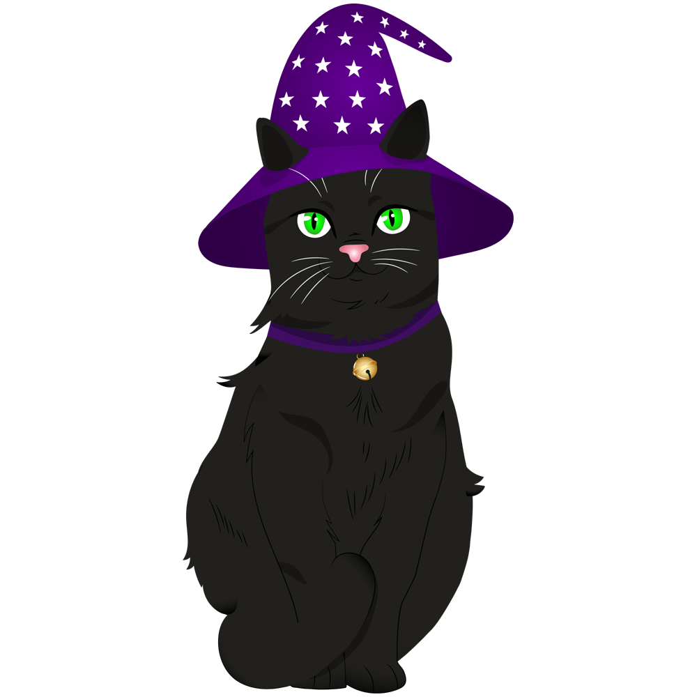 Halloween Black Cat Transparent Picture