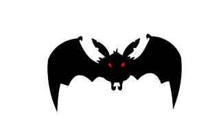 Halloween Evil Bat PNG