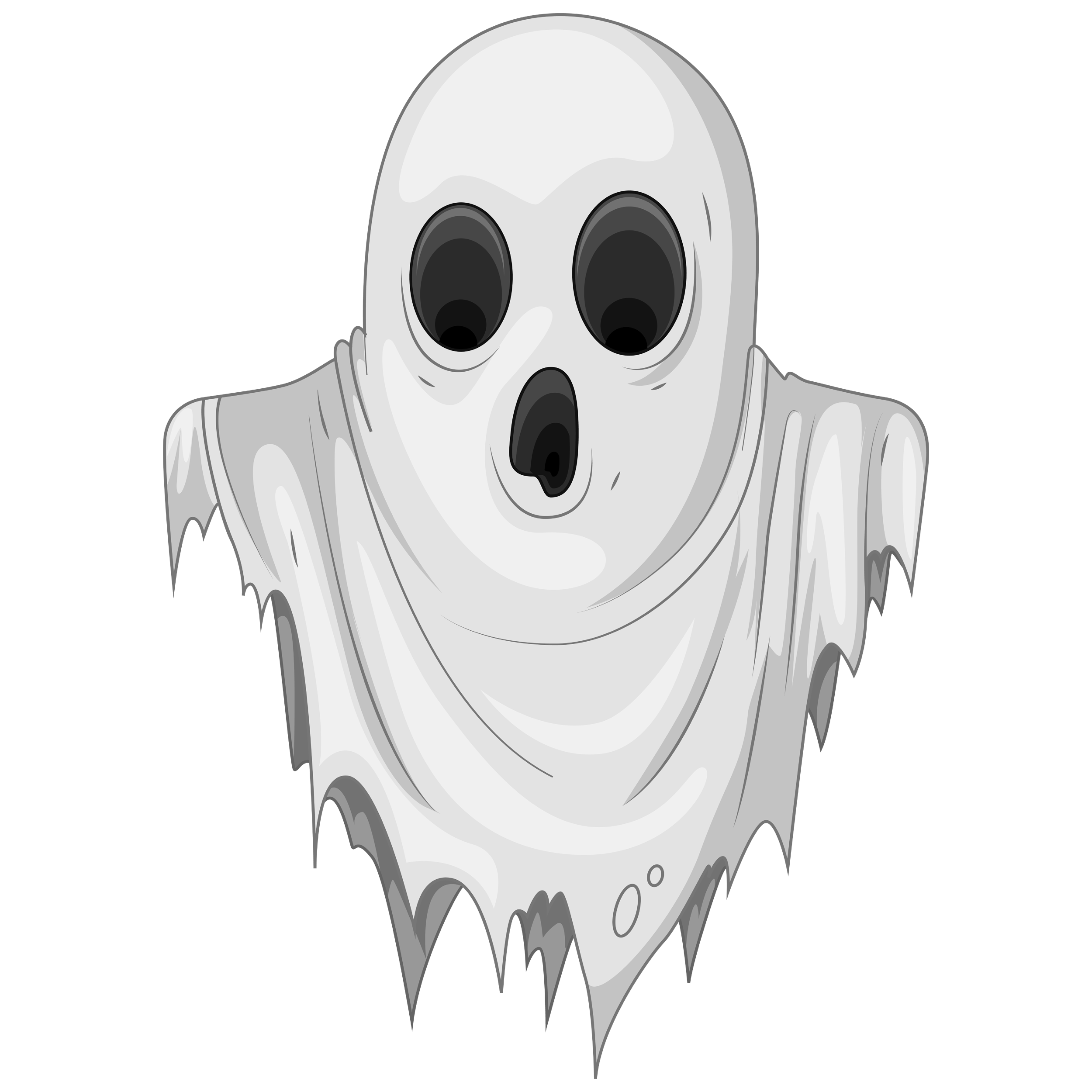 Halloween Haunted Ghost Transparent Clipart.