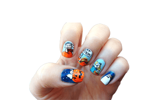 Halloween Nail Art PNG