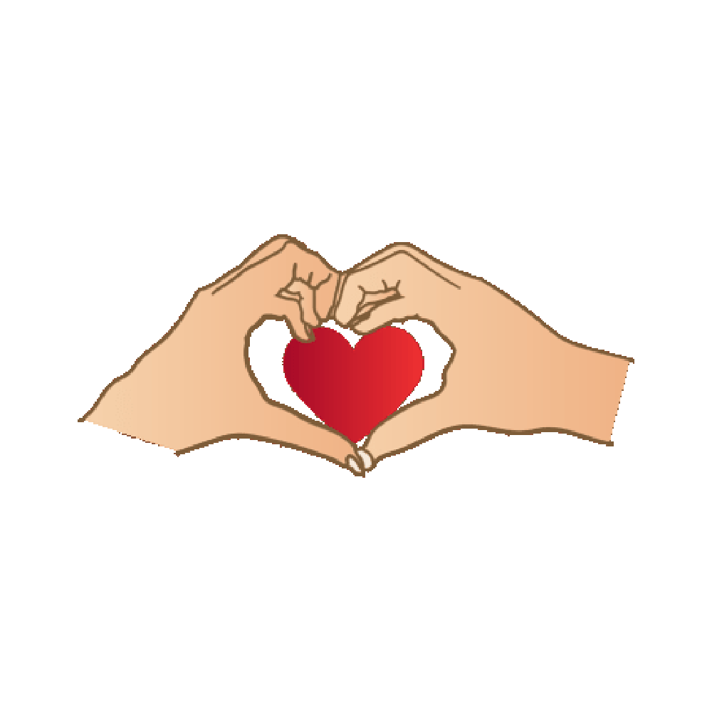 Hand Heart Free Sticker Transparent Clipart