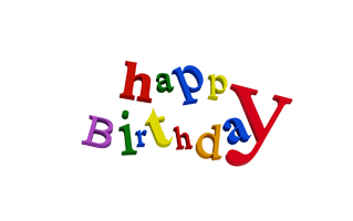 Happy Birthday Text PNG