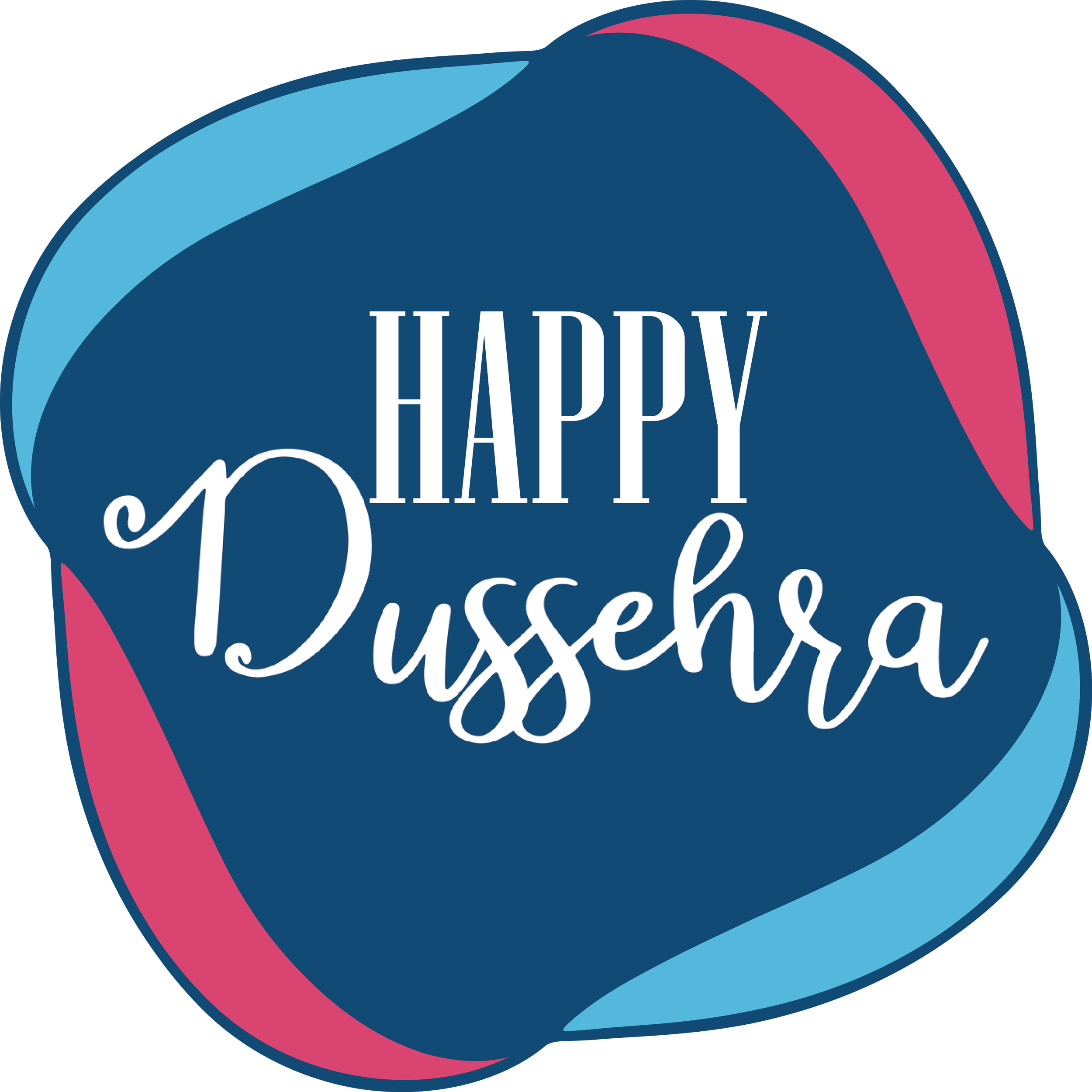 Happy Dussehra Blue Transparent Gallery