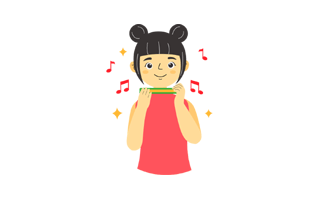 Harmonica Free Sticker PNG