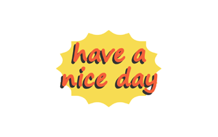 Have A Nice Day Free Sticker PNG